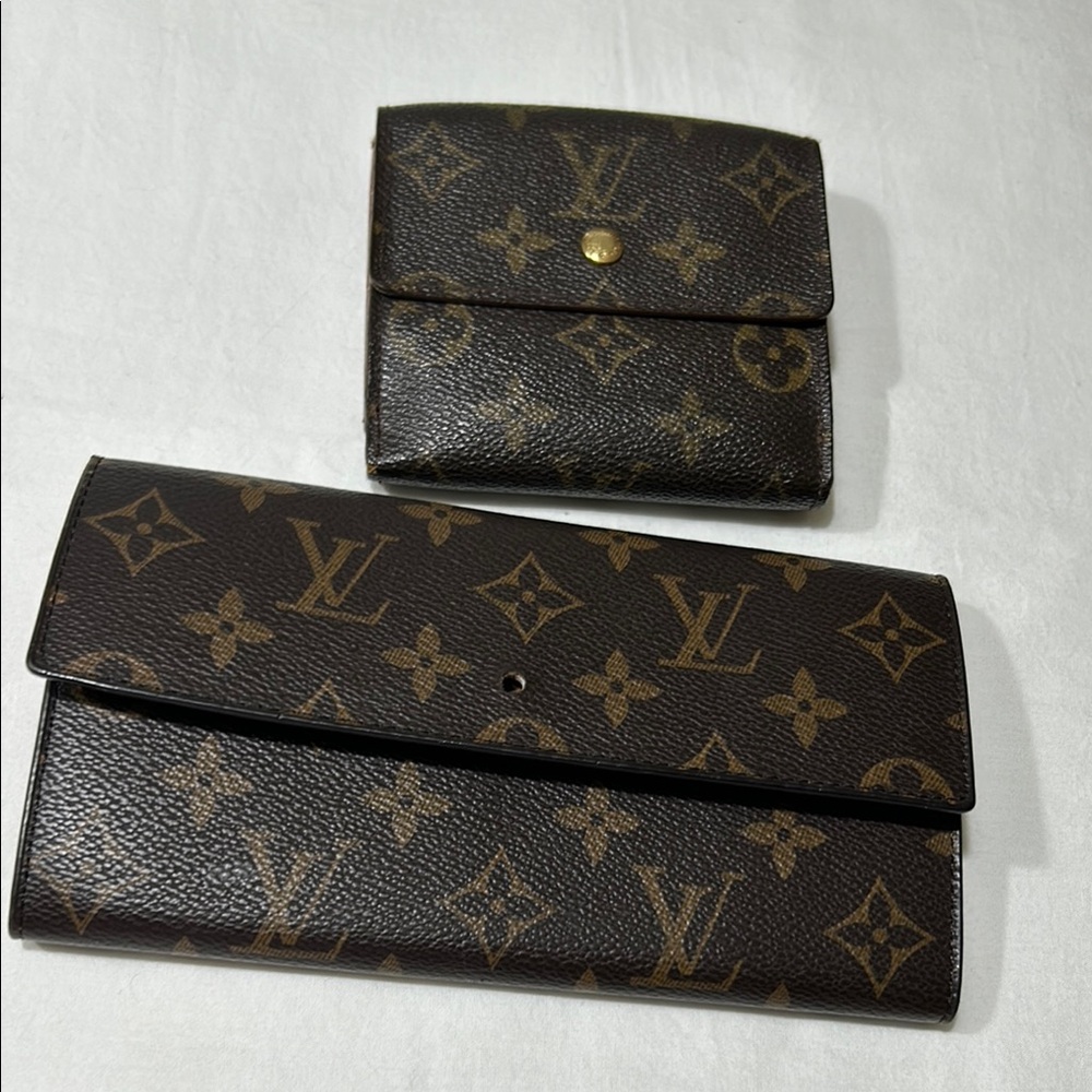 Louis Vuitton Monogram Wallet and Card Holder Set